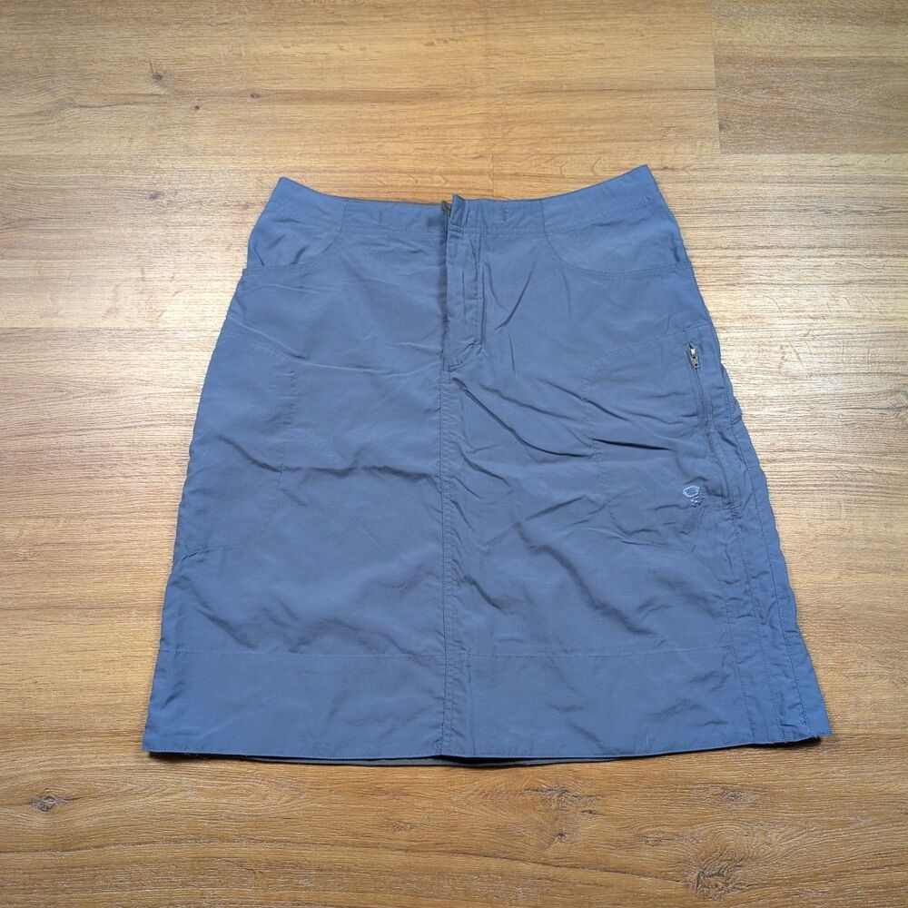 Mountain Hardwear Skirt Womens Size 8 Blue Nylon Outdoor Hiking Cargo Pockets